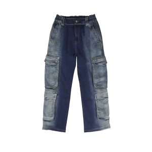 Gradient Cargo Jeans(Blue)